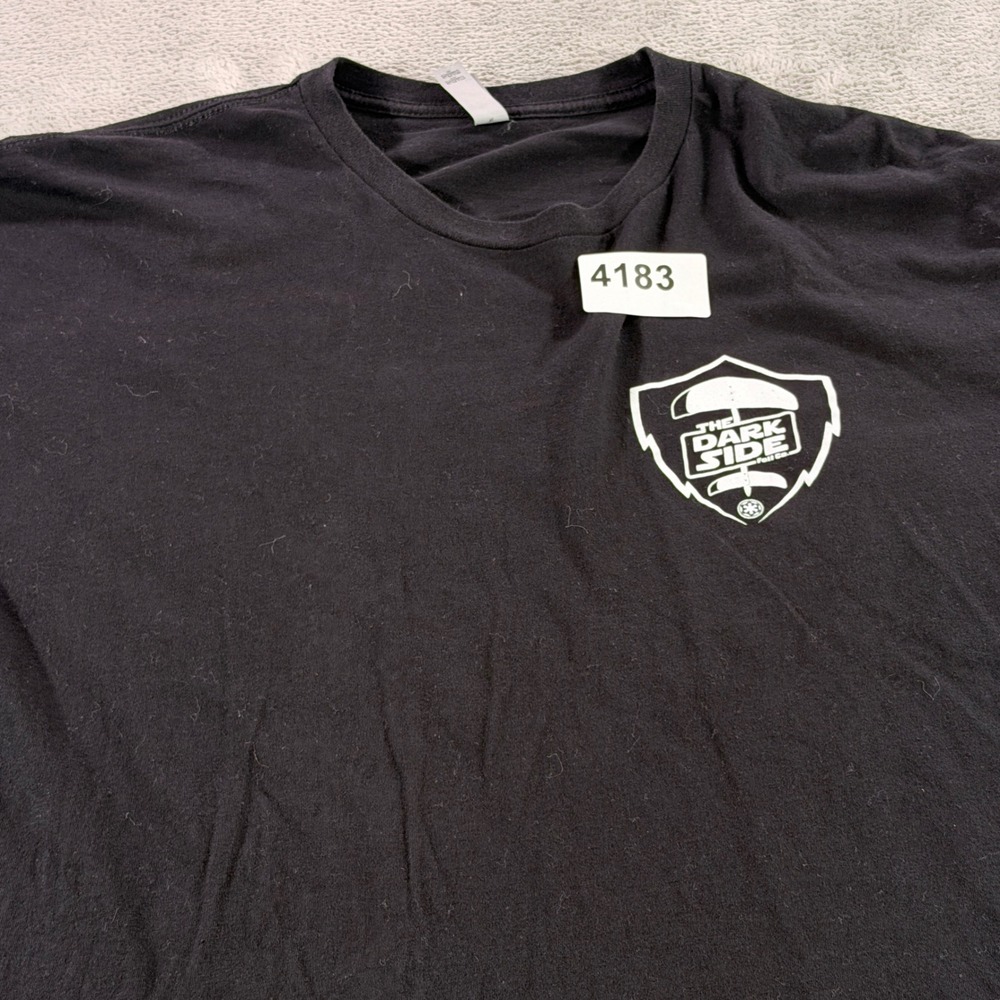 Next Level T-Shirt Mens XL Black The Dark Side Foil Co Graphic Short Sleeve Tee